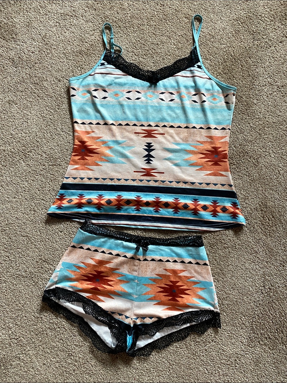 Southwest Aztec Print summer Pajamas